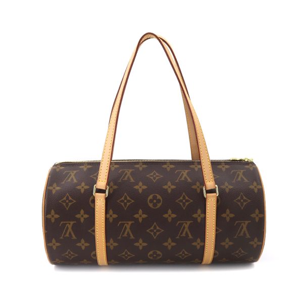 90176942 02 Louis Vuitton Monogram Papillon 30 Hand Bag Pouch Gold Metal