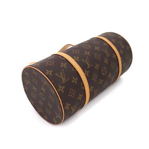 90176942 04 Louis Vuitton Monogram Papillon 30 Hand Bag Pouch Gold Metal