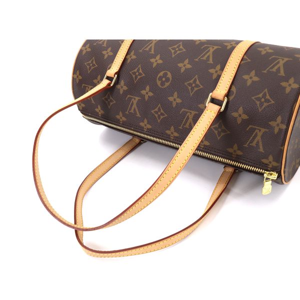 90176942 05 Louis Vuitton Monogram Papillon 30 Hand Bag Pouch Gold Metal