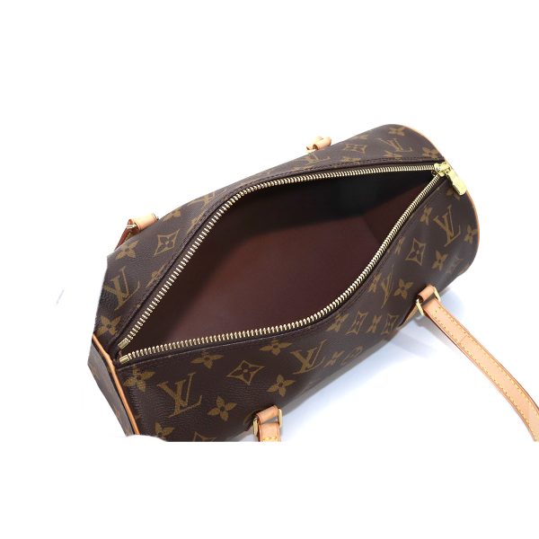 90176942 06 Louis Vuitton Monogram Papillon 30 Hand Bag Pouch Gold Metal