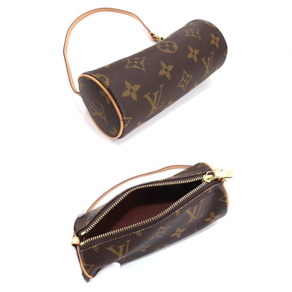 90176942 07 Louis Vuitton Monogram Papillon 30 Hand Bag Pouch Gold Metal