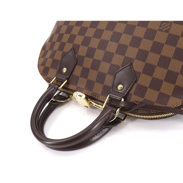 90177151 05 Louis Vuitton Damier Alma PM Hand Bag Ebene Brown