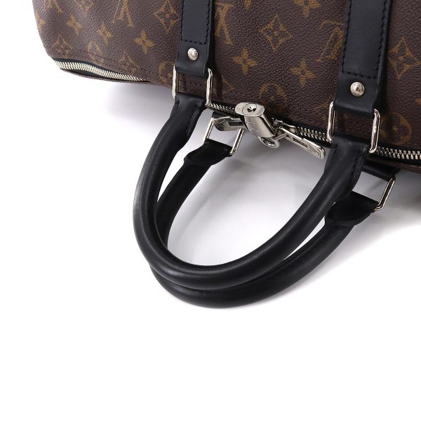 90177625 05 Louis Vuitton Monogram Macassar Keepall Bandouliere 45 Shoulder Bag