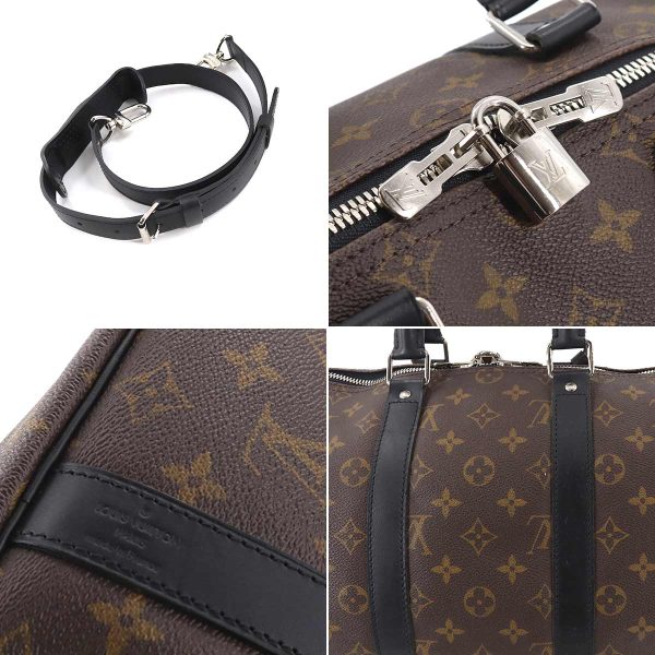 90177625 08 Louis Vuitton Monogram Macassar Keepall Bandouliere 45 Shoulder Bag