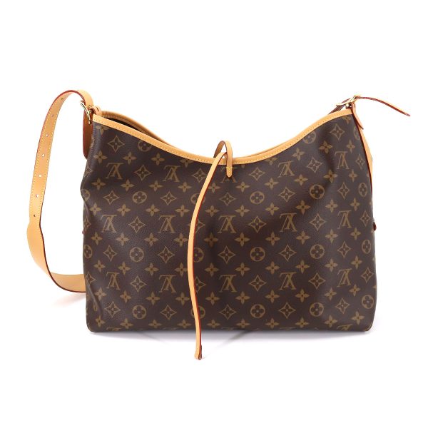 90177633 02 Louis Vuitton Monogram Carryall NM MM Shoulder Bag Brown