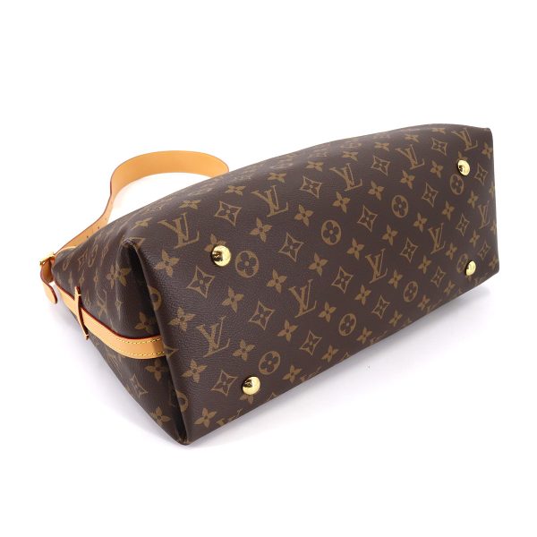 90177633 04 Louis Vuitton Monogram Carryall NM MM Shoulder Bag Brown