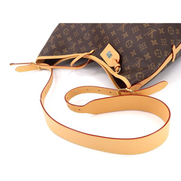 90177633 05 Louis Vuitton Monogram Carryall NM MM Shoulder Bag Brown