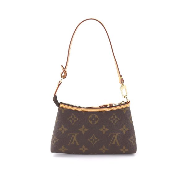 90177871 02 Louis Vuitton Monogram Mini Pochette Delightful Hand Bag Brown