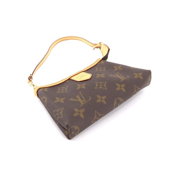 90177871 04 Louis Vuitton Monogram Mini Pochette Delightful Hand Bag Brown