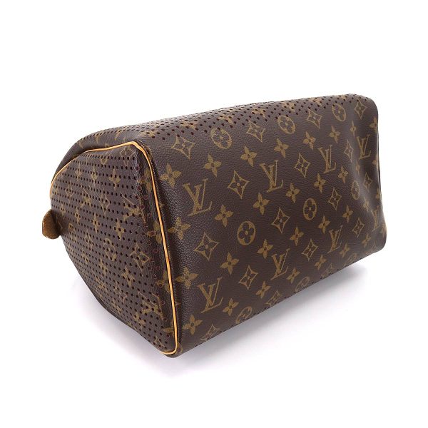 90177876 04 Louis Vuitton Monogram Perfo Speedy 30 Hand Bag Brown