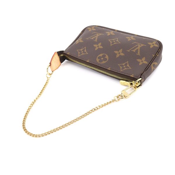 90177880 05 Louis Vuitton Monogram Mini Pochette Accessoires Hand Bag Chain