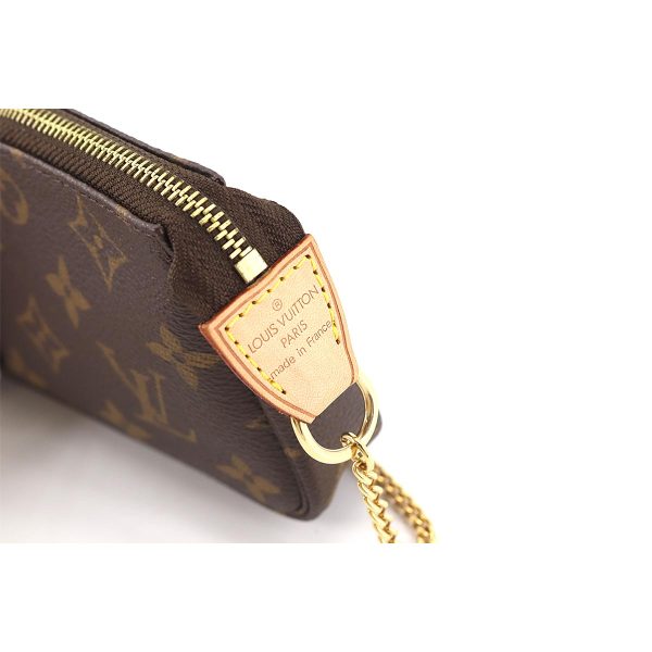 90177880 07 Louis Vuitton Monogram Mini Pochette Accessoires Hand Bag Chain