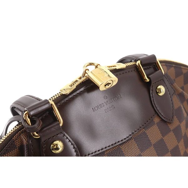 90178005 07 Louis Vuitton Damier Verona PM Hand Bag Ebene Brown