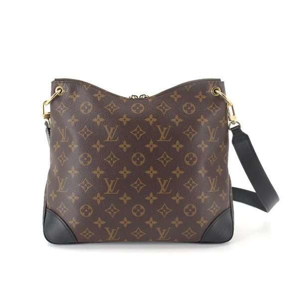 90178035 02 Louis Vuitton Monogram Odeon NM MM Shoulder Bag Brown Noir