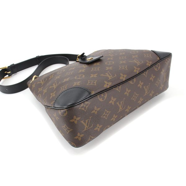 90178035 04 Louis Vuitton Monogram Odeon NM MM Shoulder Bag Brown Noir