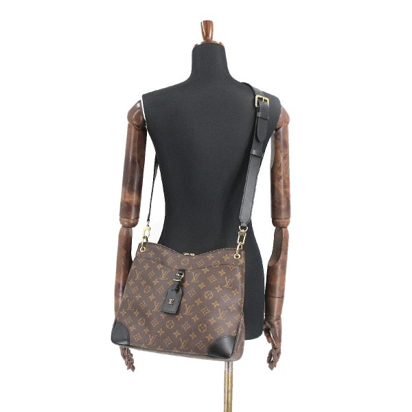 90178035 09 Louis Vuitton Monogram Odeon NM MM Shoulder Bag Brown Noir