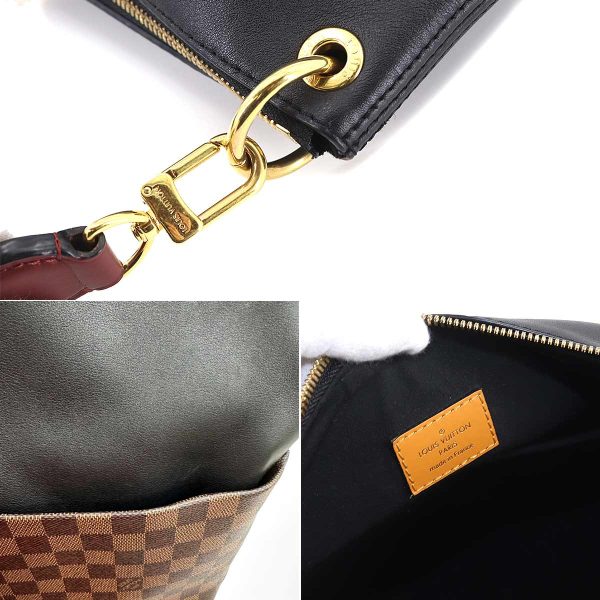 90178040 08 Louis Vuitton Damier Maida Hobo 2way Shoulder Bag Ebene Noir