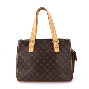 90178051 02 Louis Vuitton Three MM Tote Bag 2 Way Bag Handbag Noir Monogram Implant Leather