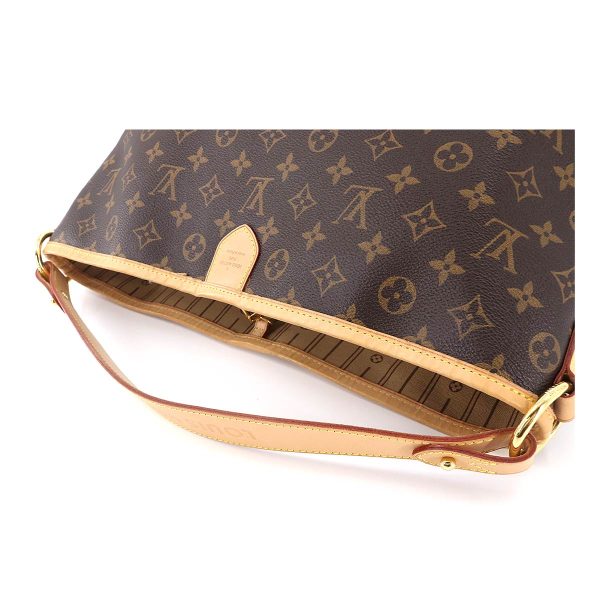 90178052 05 Louis Vuitton Monogram Delightful PM Shoulder Bag Brown Beige