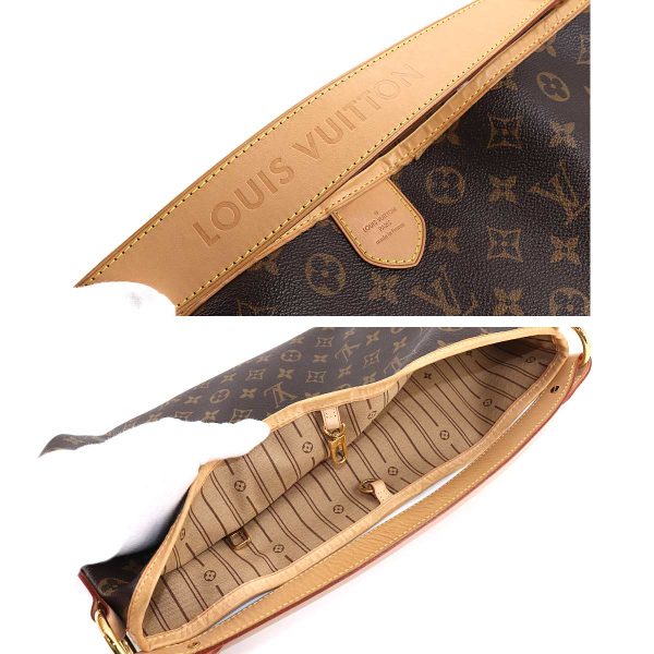 90178052 07 Louis Vuitton Monogram Delightful PM Shoulder Bag Brown Beige