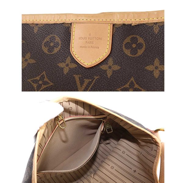 90178052 08 Louis Vuitton Monogram Delightful PM Shoulder Bag Brown Beige