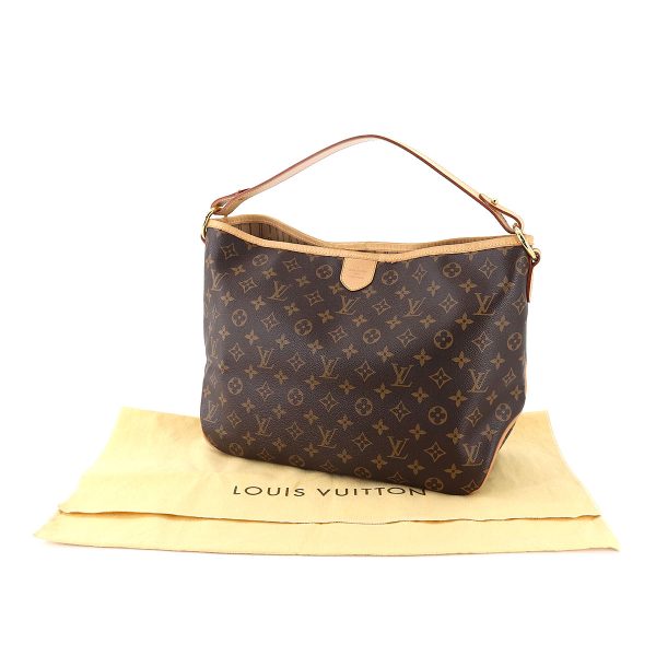 90178052 09 Louis Vuitton Monogram Delightful PM Shoulder Bag Brown Beige