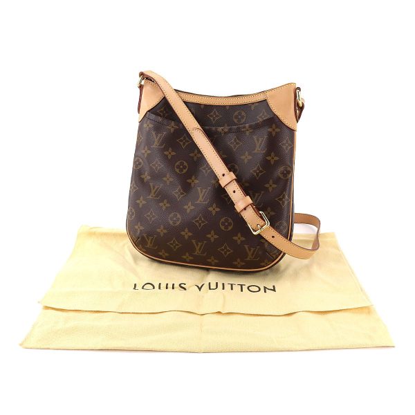 90178053 09 Louis Vuitton Monogram Odeon PM Shoulder Bag Brown