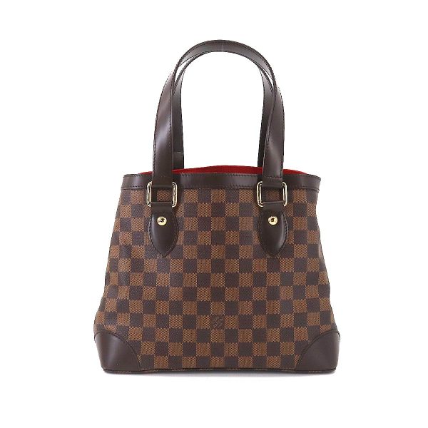 90178096 02 Louis Vuitton Damier Hampstead PM Tote Bag Ebene Gold Hardware