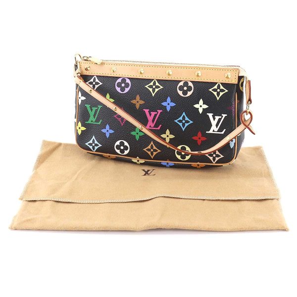 90178110 09 Louis Vuitton Monogram Multicolor Pochette Accessoires Hand Bag