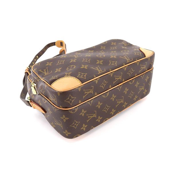 90178114 04 Louis Vuitton Monogram Nile Shoulder Bag Brown Gold Hardware