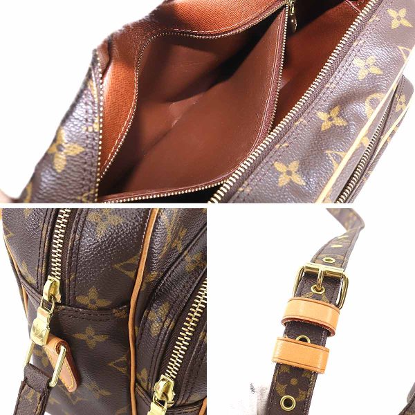 90178114 09 Louis Vuitton Monogram Nile Shoulder Bag Brown Gold Hardware