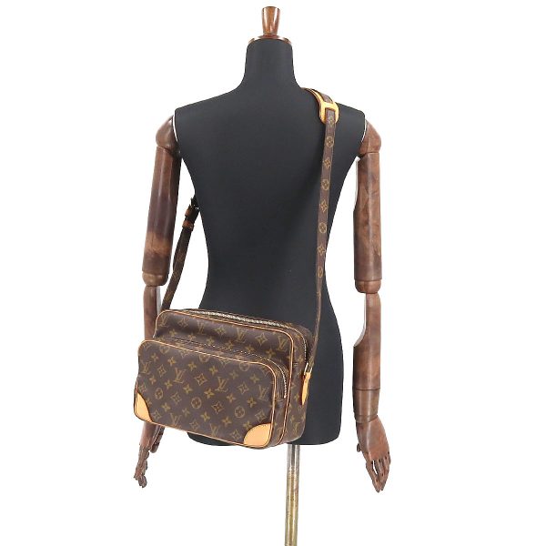 90178114 10 Louis Vuitton Monogram Nile Shoulder Bag Brown Gold Hardware