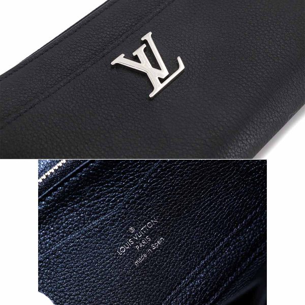 90178197 07 Louis Vuitton Zippy Lockme Round Zipper Long Wallet Leather