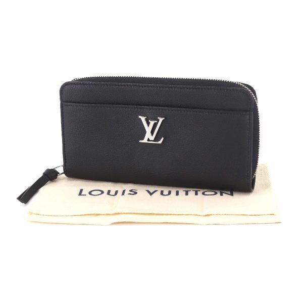 90178197 08 Louis Vuitton Zippy Lockme Round Zipper Long Wallet Leather