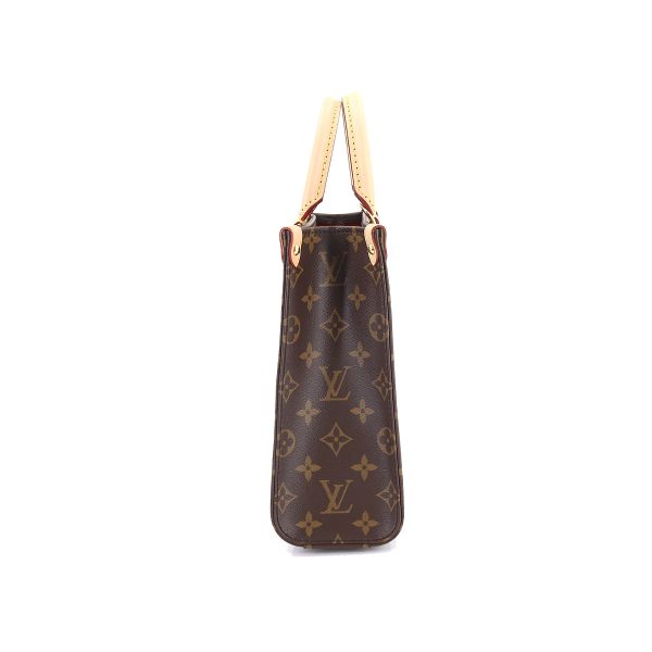 90178213 03 Louis Vuitton Monogram Sac Plat BB 2way Shoulder Bag Brown