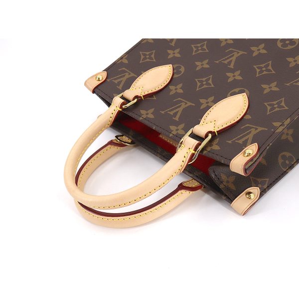 90178213 05 Louis Vuitton Monogram Sac Plat BB 2way Shoulder Bag Brown