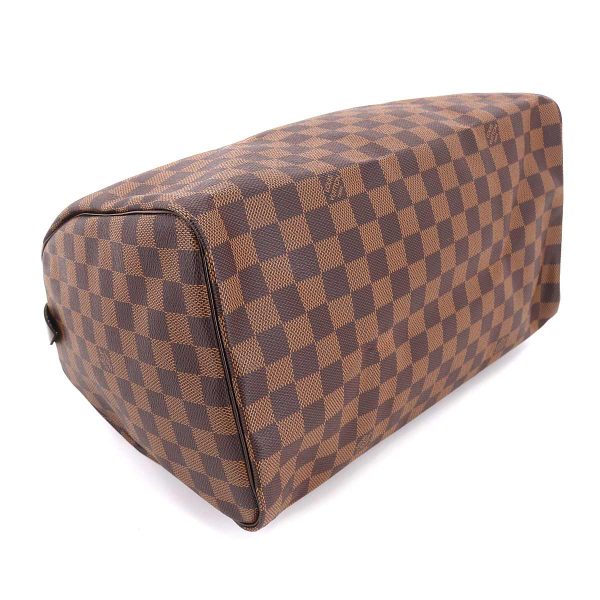 90178228 04 Louis Vuitton Damier Speedy 35 Hand Bag Ebene Brown