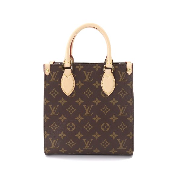 90178866 02 Louis Vuitton Monogram Sac Plat BB 2way Hand Shoulder Bag Brown