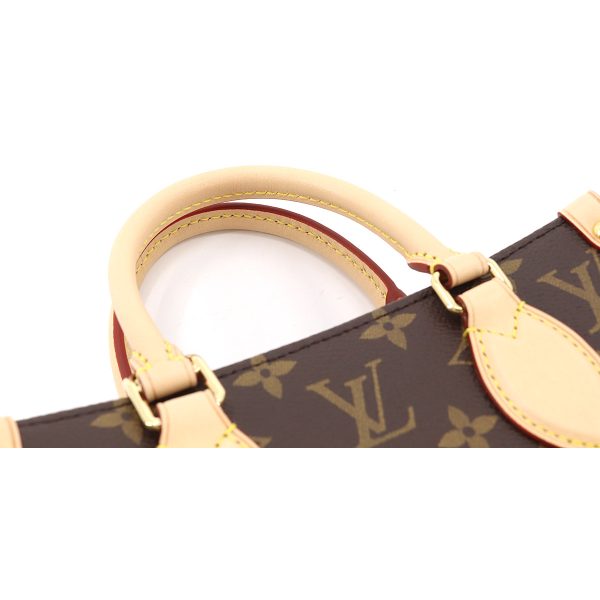 90178866 07 Louis Vuitton Monogram Sac Plat BB 2way Hand Shoulder Bag Brown