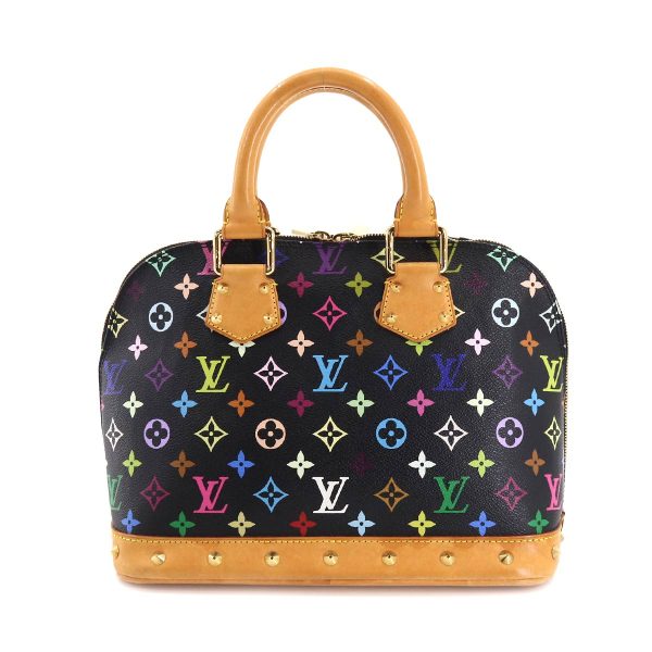 90178872 02 Louis Vuitton Monogram Multicolor Alma Hand Bag Noir