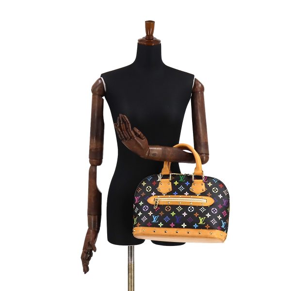 90178872 09 Louis Vuitton Monogram Multicolor Alma Hand Bag Noir