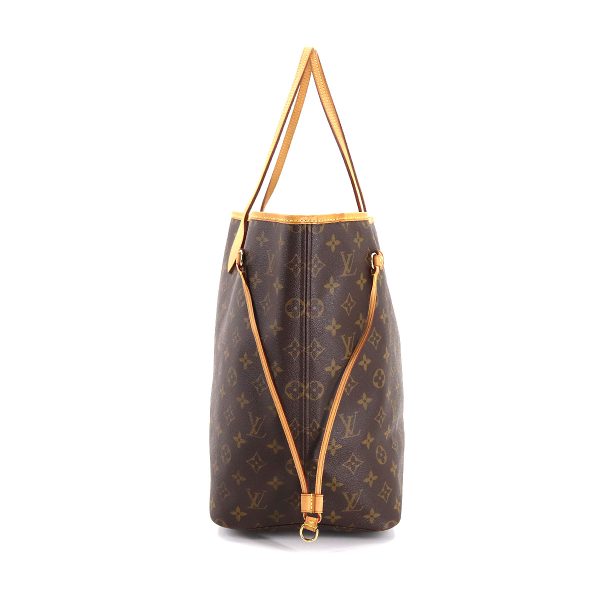 90178881 03 Louis Vuitton Monogram Neverfull GM Tote Bag Brown Gold Hardware