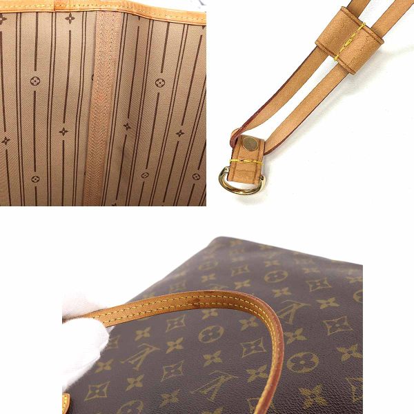 90178881 09 Louis Vuitton Monogram Neverfull GM Tote Bag Brown Gold Hardware