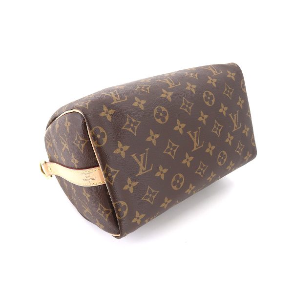 90178890 04 Louis Vuitton Monogram Speedy Bandouliere 25 2way Shoulder Bag Brown