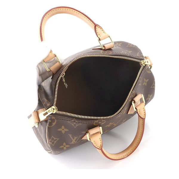 90178890 06 Louis Vuitton Monogram Speedy Bandouliere 25 2way Shoulder Bag Brown