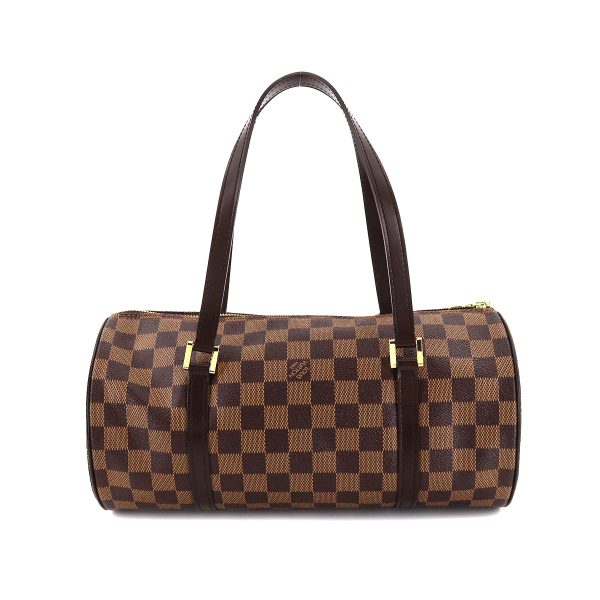 90179198 02 Louis Vuitton Damier Papillon 30 Hand Bag Ebene Brown