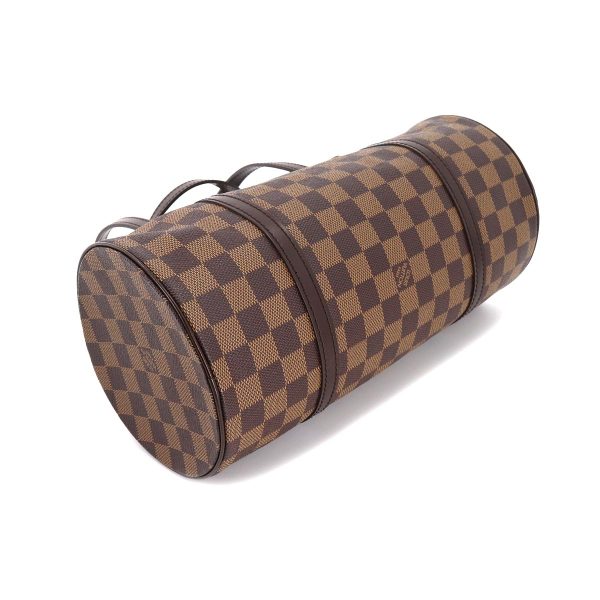 90179198 04 Louis Vuitton Damier Papillon 30 Hand Bag Ebene Brown