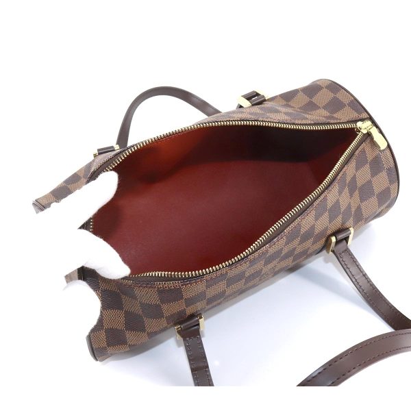 90179198 06 Louis Vuitton Damier Papillon 30 Hand Bag Ebene Brown