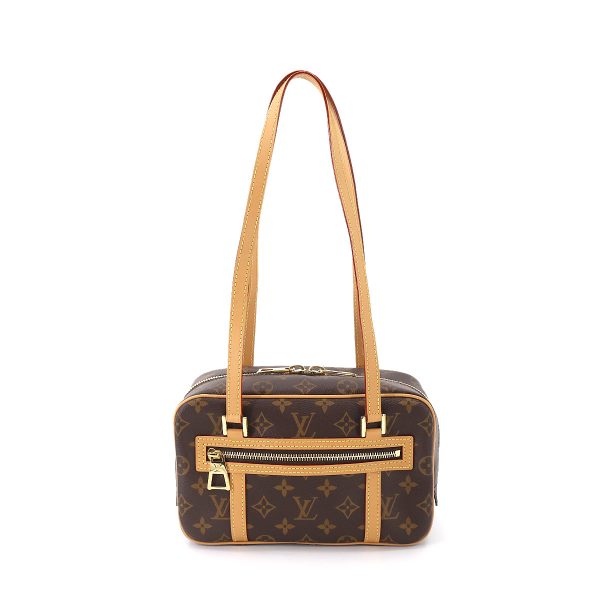 90179573 01 1 Louis Vuitton Monogram Cite Shoulder Bag Brown Gold Hardware