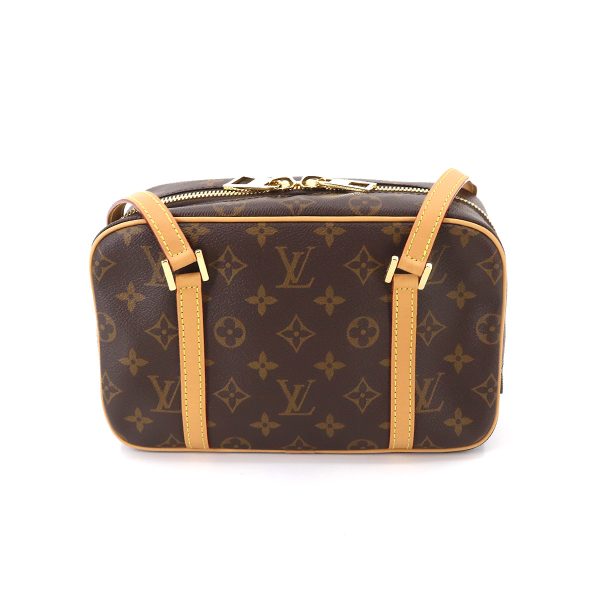 90179573 02 Louis Vuitton Monogram Cite Shoulder Bag Brown Gold Hardware